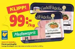 Coop GuldFågeln kycklinglårfile erbjuda