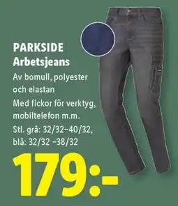 Lidl Parkside arbetsjeans erbjuda