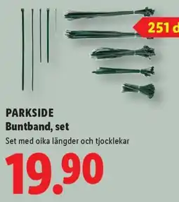 Lidl Parkside buntband, set erbjuda