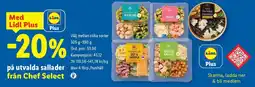 Lidl Lidl Plus utvalda sallader från Chef Select erbjuda