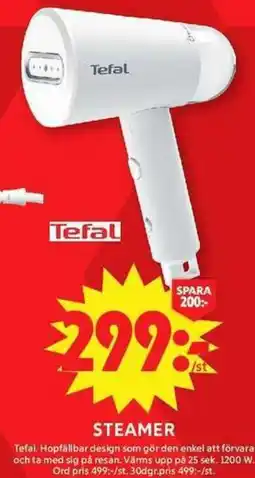 ICA Maxi Tefal steamer erbjuda
