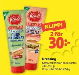Coop Kavli dressing erbjuda