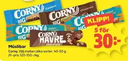 Coop Corny Müslibar erbjuda