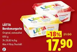 Lidl Lätta bordsmargarin erbjuda