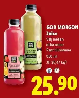 Lidl God morgon juice erbjuda