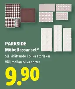 Lidl Parkside Möbeltassar set erbjuda