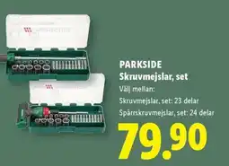 Lidl Parkside skruvmejslar, set erbjuda