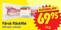 Nya Pulsen Färsk fläskfilé erbjuda