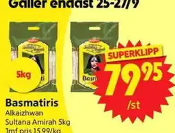 Nya Pulsen Alkaizhwan Basmatiris erbjuda