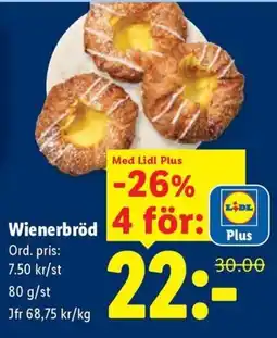 Lidl Lidl Wienerbröd erbjuda