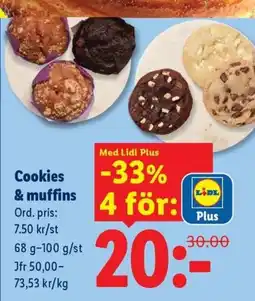 Lidl Lidl cookies & muffins erbjuda
