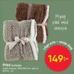 DollarStore Pläd Kotikulta erbjuda