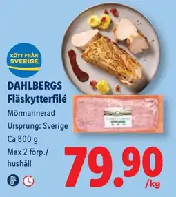 Lidl Dahlbergs Fläskytterfilé erbjuda