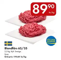 Snabbgross Blandfärs 65/35 erbjuda