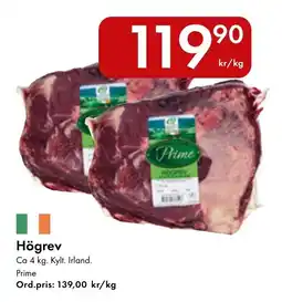 Snabbgross Högrev erbjuda