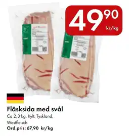 Snabbgross Fläksida med svål erbjuda