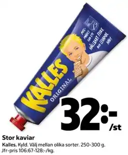Coop Kalles stor kaviar erbjuda