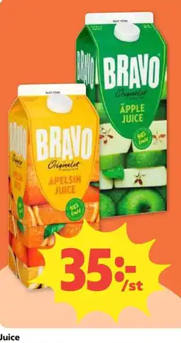 Coop Bravo juice erbjuda