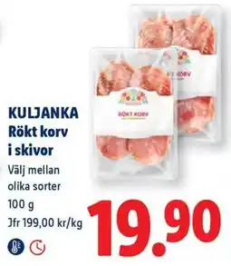 Lidl Rökt korv i skivor erbjuda