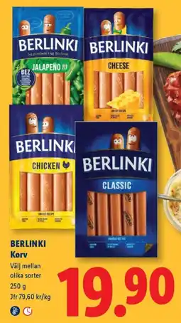 Lidl Berlinki Korv erbjuda