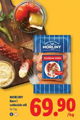 Lidl Morlins korv i schlesisk stil erbjuda