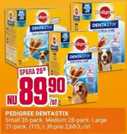 ÖoB Pedigree dentastix erbjuda