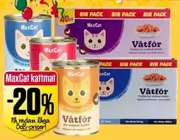 ÖoB MaxCat kattmat erbjuda
