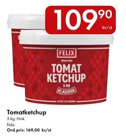 Snabbgross Felix tomatketchup erbjuda
