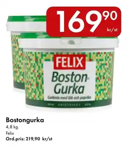 Snabbgross Felix Bostongurka erbjuda