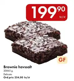 Snabbgross Delicato brownie havssalt erbjuda