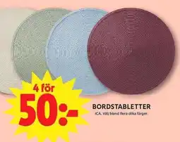 ICA Maxi Ica bordstabletter erbjuda