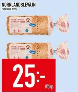 Matdax Norrlandslevajn polarbröd erbjuda