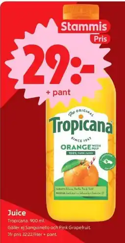 ICA Nära Tropicana Juice erbjuda