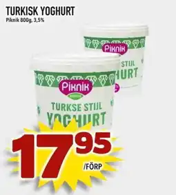 Din Mat Piknik turkse stil yoghurt erbjuda