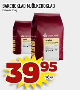 Din Mat Chocovic bakchoklad mjölkchoklad erbjuda