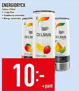 Matdax Celsius energidryck erbjuda