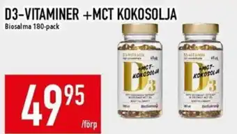 Matdax Biosalma D3-vitaminer + MCT kokosolja erbjuda