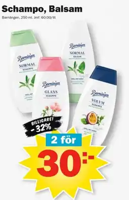 Pekås Barnängen schampo, balsam erbjuda
