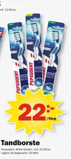 Pekås Pepsodent tandborste erbjuda