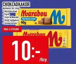 Matdax Marabou chokladkakor erbjuda