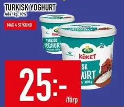 Matdax Arla turkisk yoghurt erbjuda