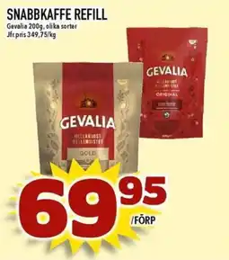 Matdax Gevalia snabbkaffe refill erbjuda