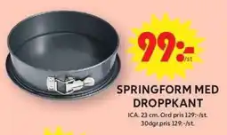 ICA Maxi Ica springform med droppkant erbjuda