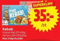 Nya Pulsen Schysst Käk Kebab erbjuda