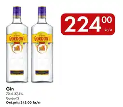 Snabbgross Gin Gordon's erbjuda