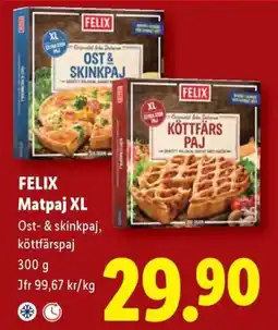 Lidl Felix matpaj xl erbjuda