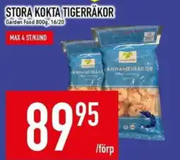 Matdax Garden Food Tigerräkor erbjuda
