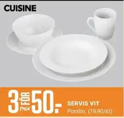 ÖoB Cuisine servis vit erbjuda