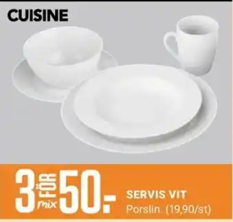 ÖoB Cuisine servis vit erbjuda