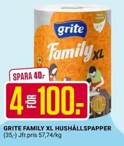ÖoB Grite family xl hushållspapper erbjuda
